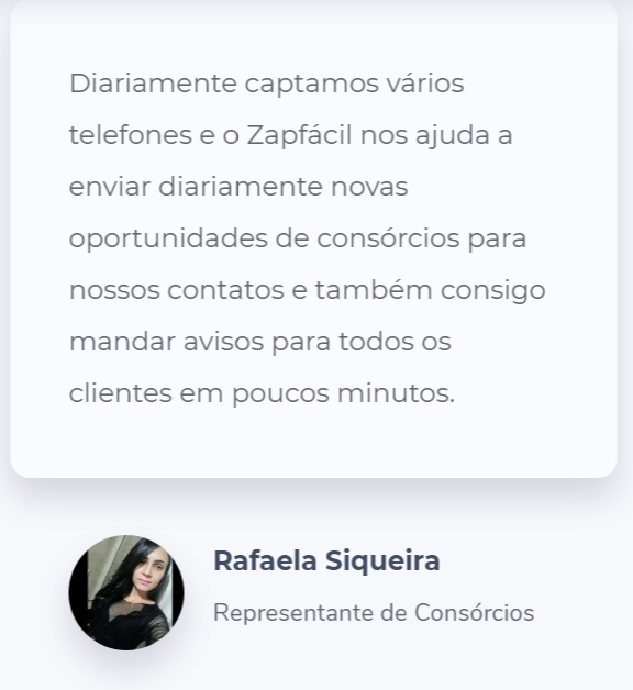 Zap Facil Depoimento